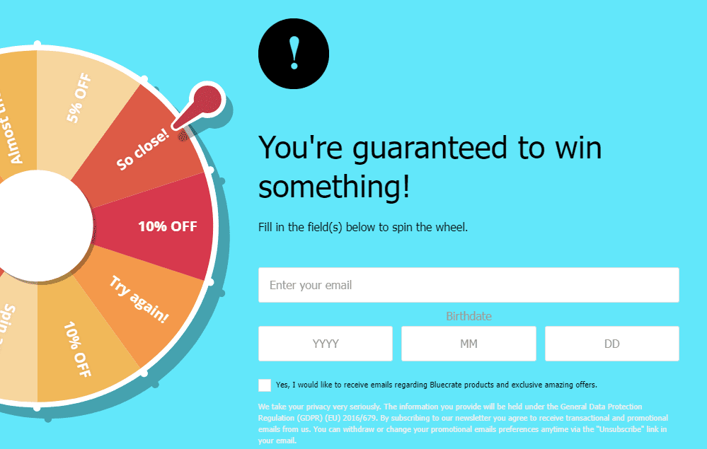 market your store with opt in mail