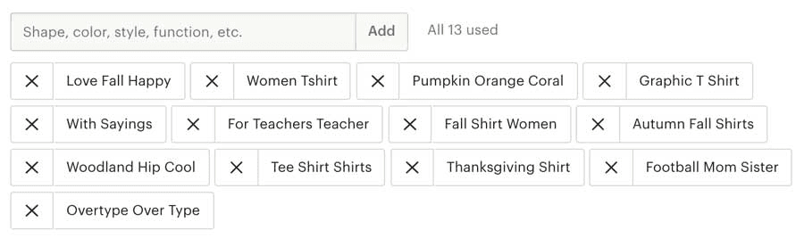 products tags products tags